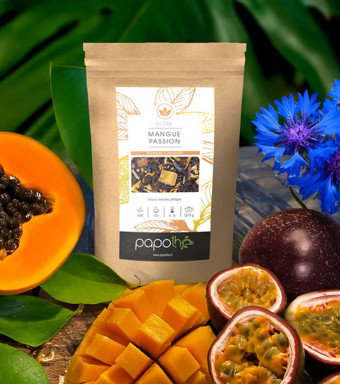 Pu Erh Mangue Passion (Passion des iles)