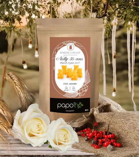 Sachets Thé Personnalisés Bonbons