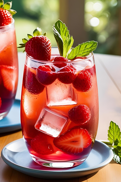 Préparation pour Thé Glacé Dame Charlotte Ice – Fraise Framboise