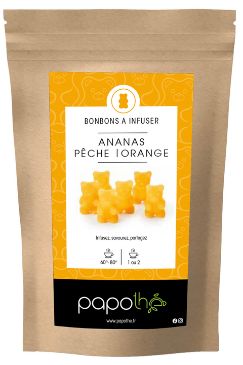 Bonbons à Infuser Ananas Pêche Orange
