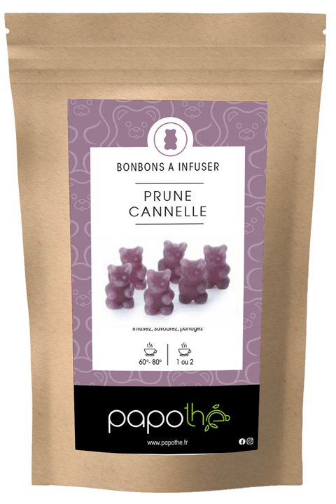 Bonbons à infuser Prune Cannelle