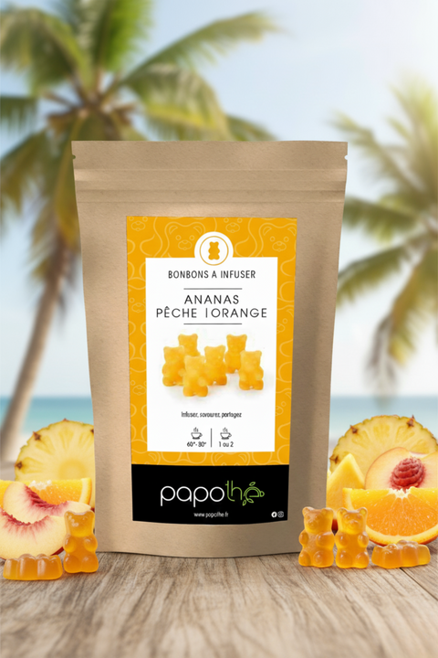 Bonbons à Infuser Ananas Pêche Orange