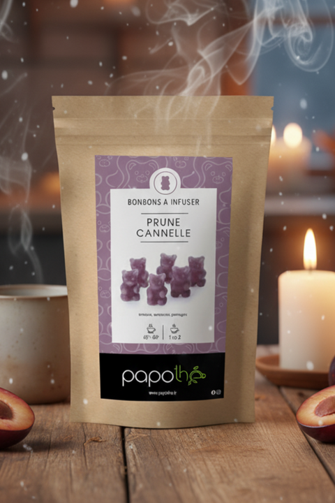 Bonbons à infuser Prune Cannelle