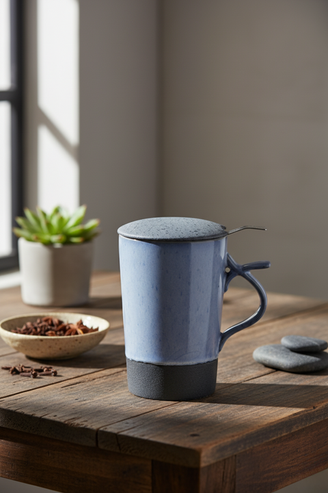 Tisanière céramique Marlin Bleu | 400ml