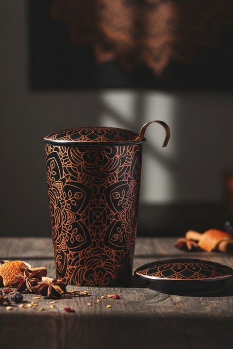 Tisanière double paroi Mandala | 350ml