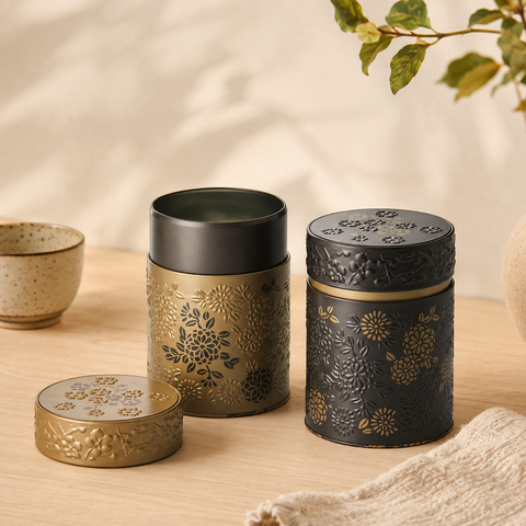 Boîte à Thé Yumiko 500g – Boîte Hermétique en Métal | Conservation Thé & Infusions