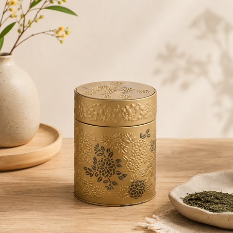 Boîte à Thé Yumiko 500g – Boîte Hermétique en Métal | Conservation Thé & Infusions