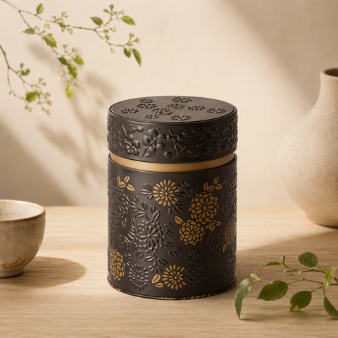 Boîte à Thé Yumiko 500g – Boîte Hermétique en Métal | Conservation Thé & Infusions