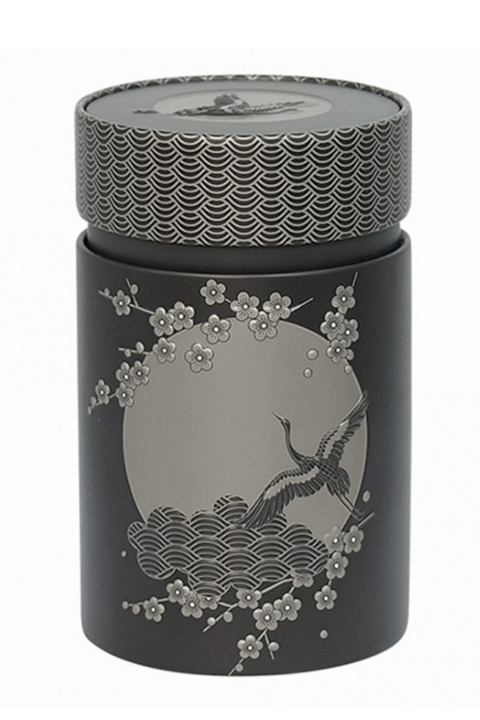 Boîtes Japonaises Komorebi 150g – Grues & Astre (Noir & Blanc)