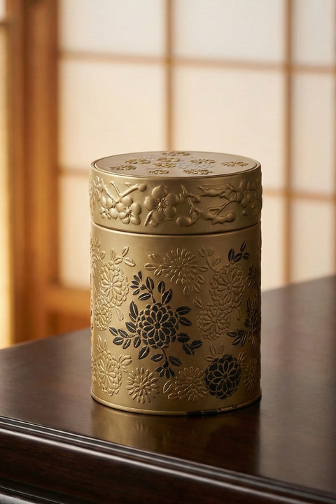 Boîte à Thé Yumiko 500g – Boîte Hermétique en Métal | Design Japonais – Conservation Thé & Infusions