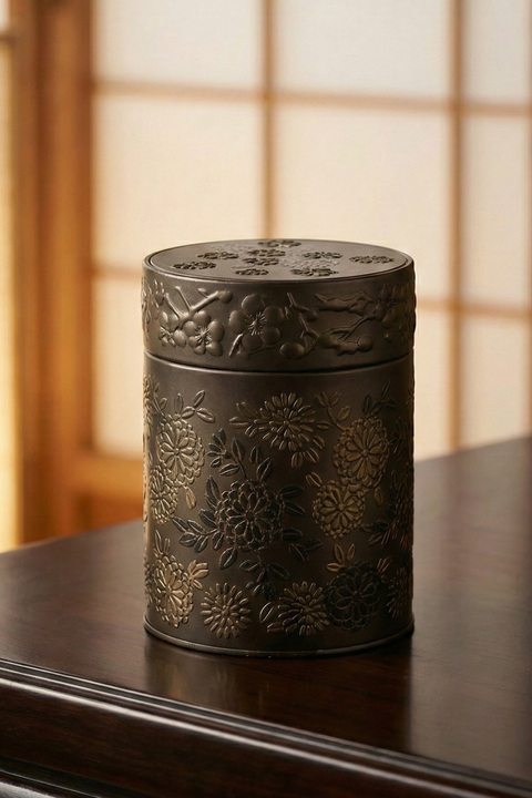 Boîte à Thé Yumiko 500g – Boîte Hermétique en Métal | Design Japonais – Conservation Thé & Infusions