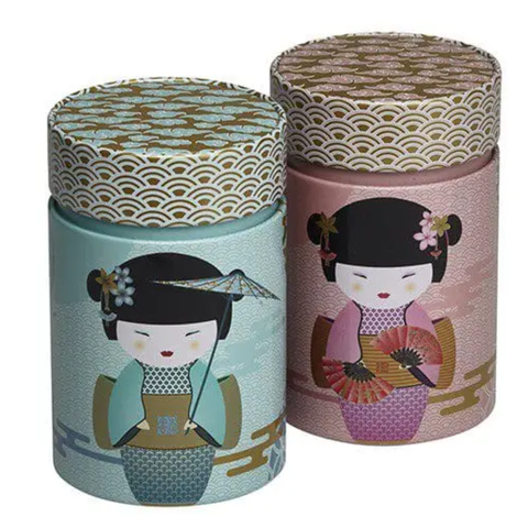 Boîte à Thé Métal New Little Geisha Double Couvercle 150g