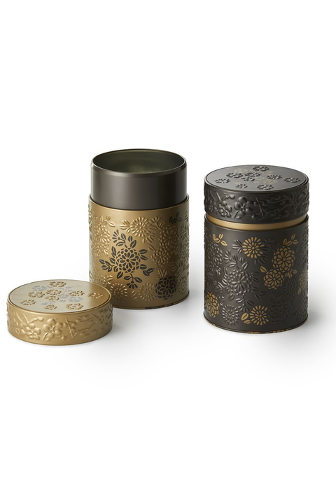 Boîte à Thé Yumiko 500g – Boîte Hermétique en Métal | Design Japonais – Conservation Thé & Infusions