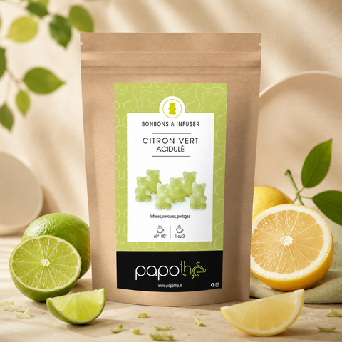 Bonbons à infuser Citron Vert Acidulé