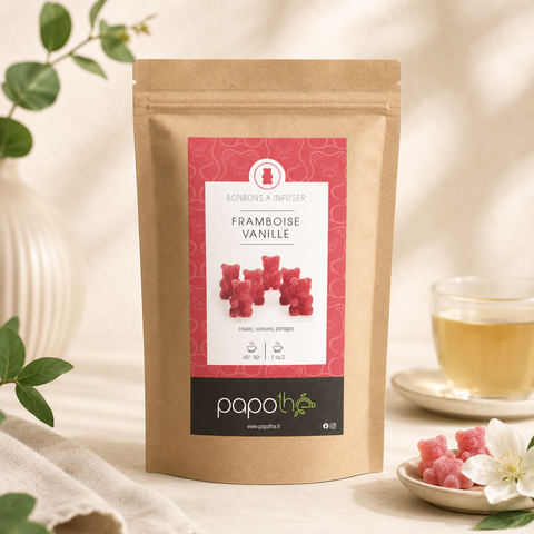 Bonbons à infuser Framboise Vanille