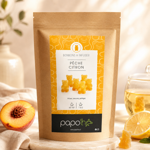 Bonbons à infuser Pêche Citron