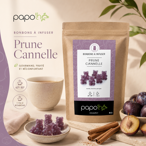 Bonbons à infuser Prune Cannelle