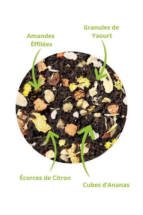 Thé Noir Citron Amande Pana Cotta (Ballade en Italie)