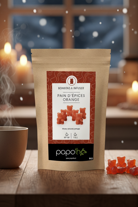 Bonbons à infuser Pain d'épice Orange