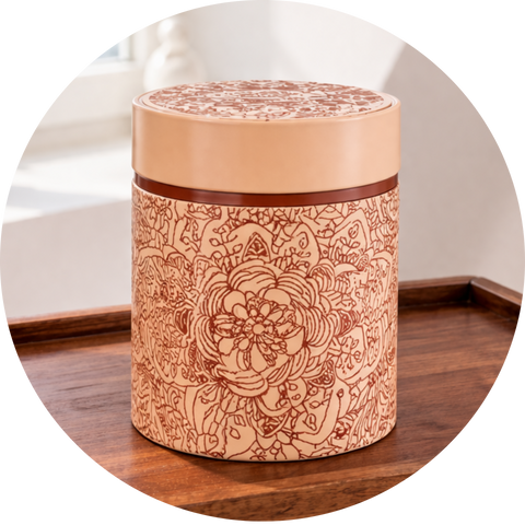 Boîte à Thé Mandala 500g – Grande Boîte Métallique de Conservation