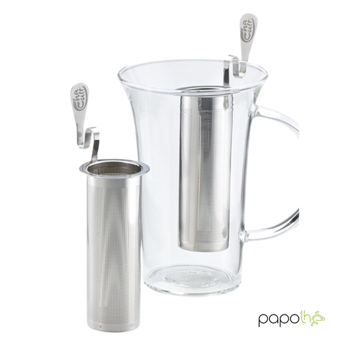 Filtre à thé manche en U inox – Infuseur pratique pour thé en vrac