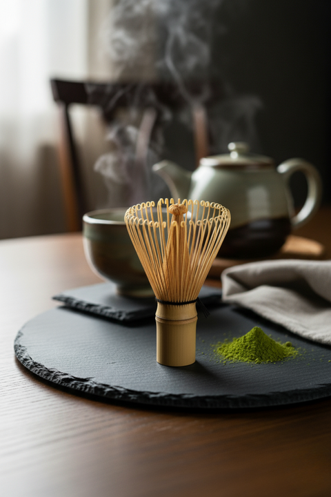 Fouet à Matcha Bambou