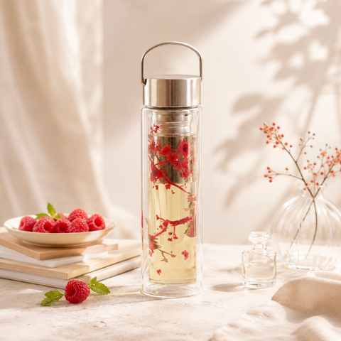 Thermos-Tee-Ei mit Kirschblütenmotiv | 350 ml