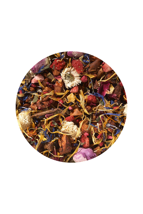 Infusion Fruitée et Florale 100g – Un parfum de printemps dans votre tasse