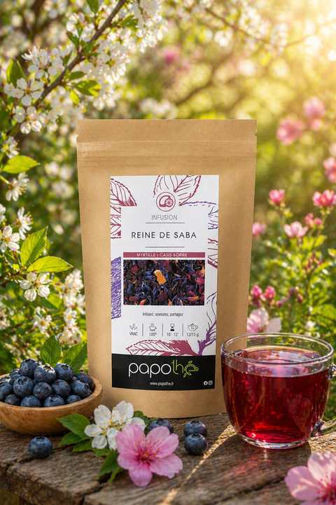Infusion Myrtille Cassis Sureau (Reine de Saba)