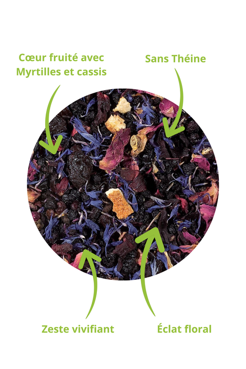 Infusion Myrtille Cassis Sureau (Reine de Saba)