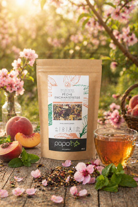 Infusion Pêche Menthe Bio (Pêche Enchanteresse)