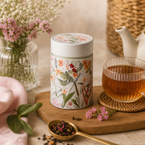 Boîte à Thé Métal Mira Double Couvercle 150g
