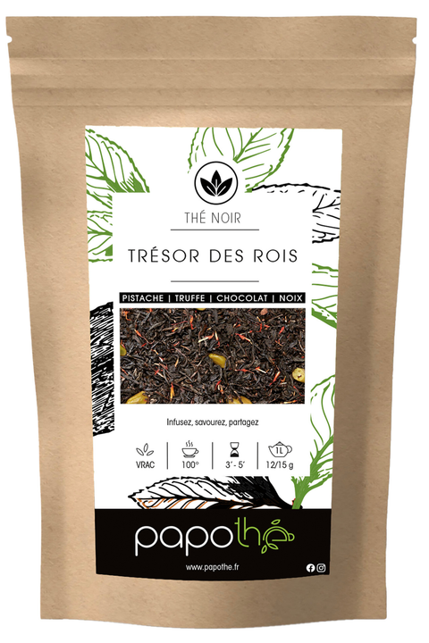 Thé Noir Pistache Truffe au Chocolat Café (Trésor des Rois)