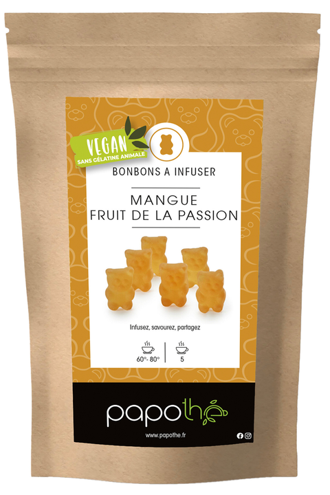 Bonbons à infuser Végan Mangue Fruit de la Passion