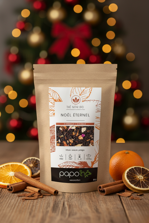Thé Noir Bio Orange Cannelle (Noël Éternel)