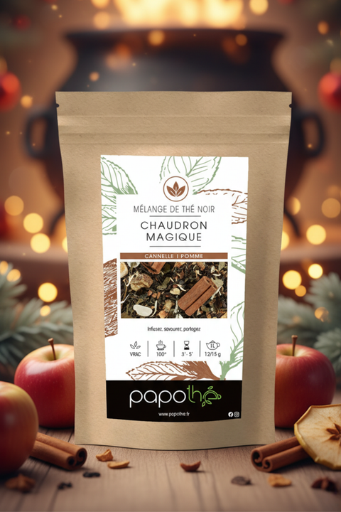 Thé Noir Pomme Cannelle (Chaudron Magique)