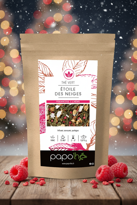 Thé Vert Framboise Crème (Étoile Des Neiges)