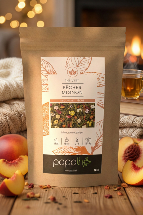 Thé Vert Nectarine/Pêche (Pêcher Mignon)