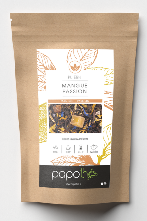 Pu Erh Mangue Passion (Passion des iles)