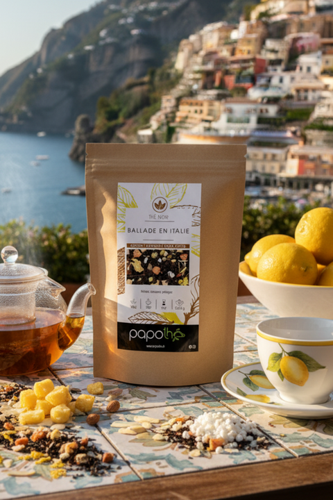 Thé Noir Citron Amande Pana Cotta (Ballade en Italie)