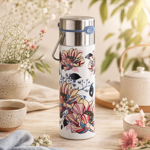 Bouteille Thermos Leeza Moon 500ml – Gourde Isotherme avec Filtre Amovible