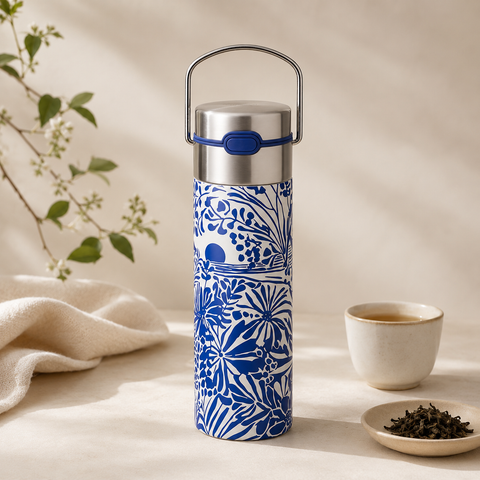 Thermos Infuseur à Thé Côte d’Azur – 500 ml Inox Isotherme avec Filtre