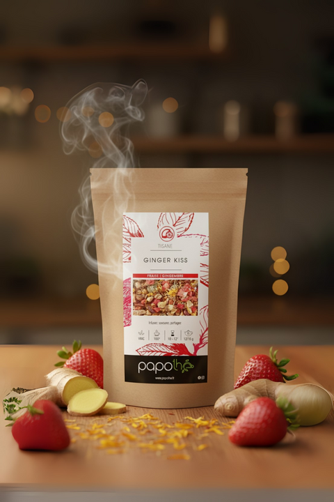 Tisane Gingembre Fraise (Ginger Kiss)
