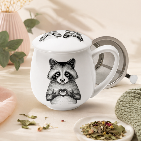 Tisanière Pip & Pepe 350ml avec filtre et couvercle