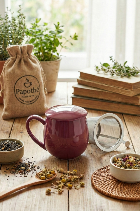 Tasse à thé avec filtre Saara | 350ml