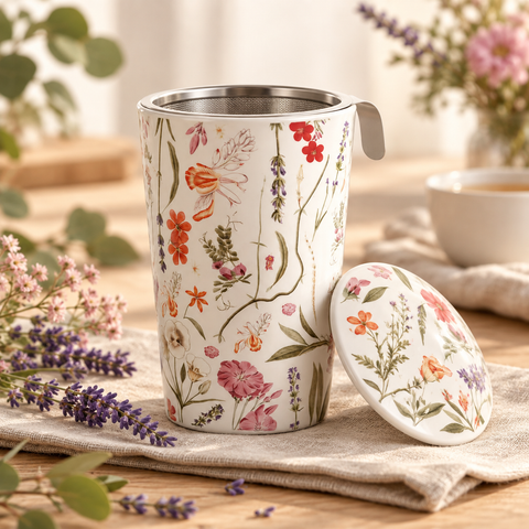 Tisanière Teaeve Mira 350 ml – Tasse double paroi avec filtre inox