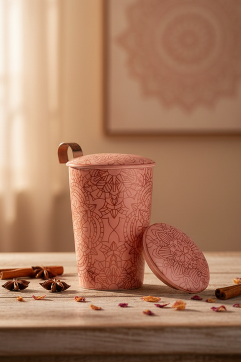 Tisanière double paroi Mandala | 350ml