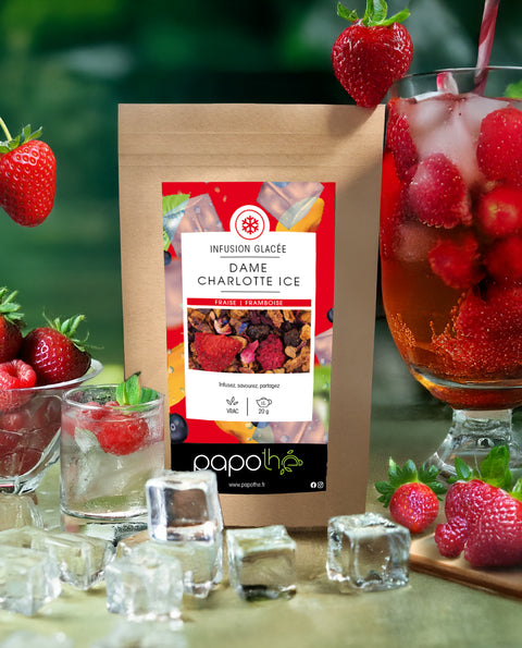 Préparation pour Thé Glacé Dame Charlotte Ice – Fraise Framboise
