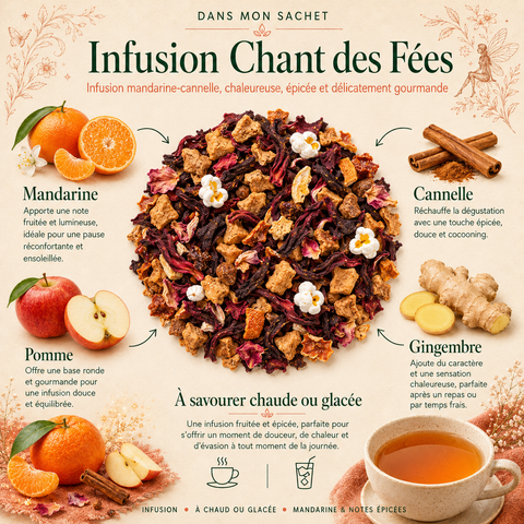 Infusion Bio Mandarine Cannelle (Chant des Fées)