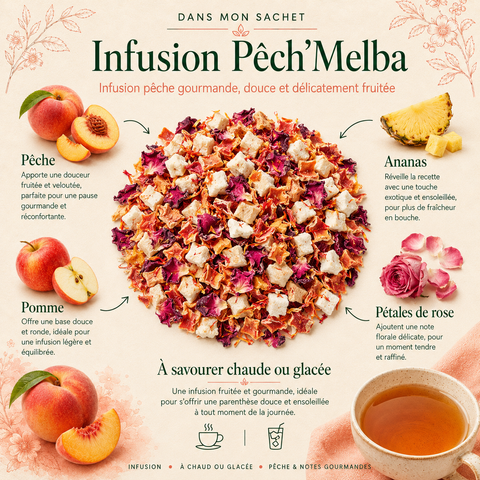 Infusion Pêche Crème (Pêch'Melba)